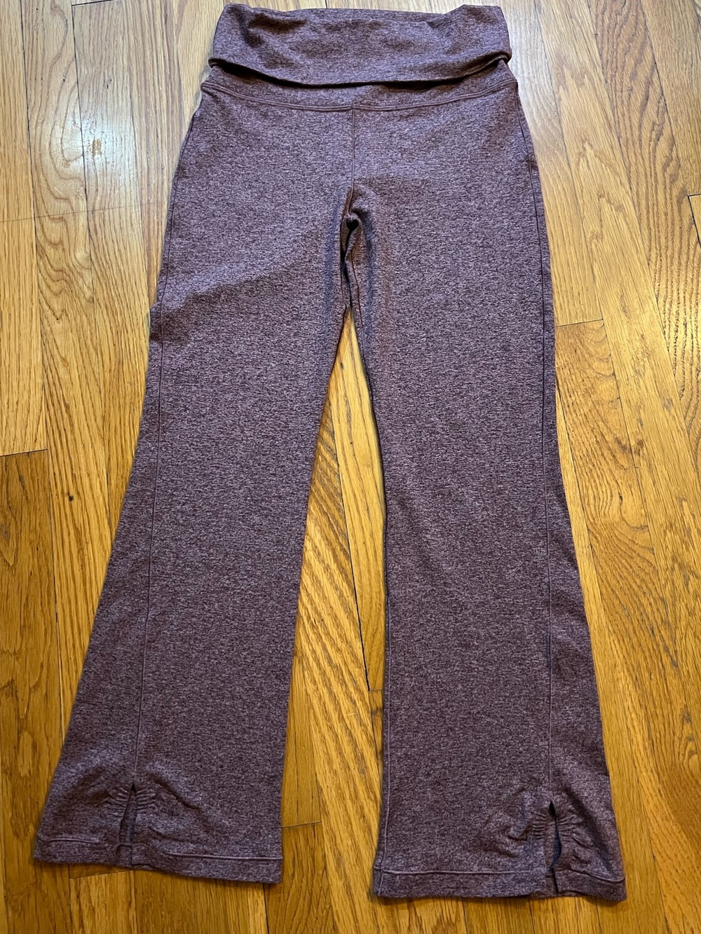 Athleta Girl Downtown Pant Heather Plum Flare Leggings